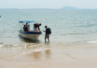 Arriving in Nosy Komba.